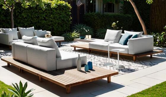 High density sponge Courtyard Hotel Park Use garden sofa set  weather resistant outdoor furniture