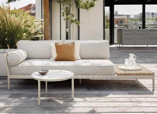 Rope weaven aluminum frameoutdoor sofa set weather resistant outdoor or indoor use