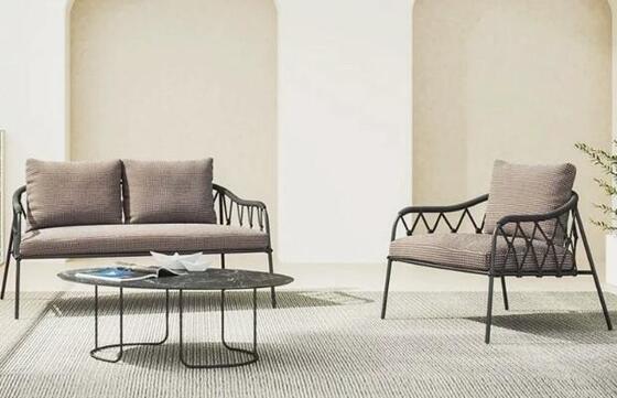 All Weather Outdoor Sofa Set Rope Garden Patio Furniture