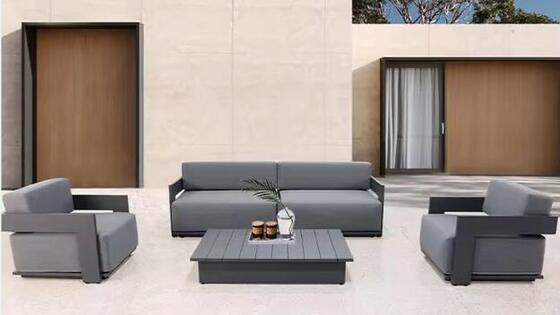 Aluminum Outdoor Patio Furniture Set Modern Patio Garden Outdoor Metal Sofa Set