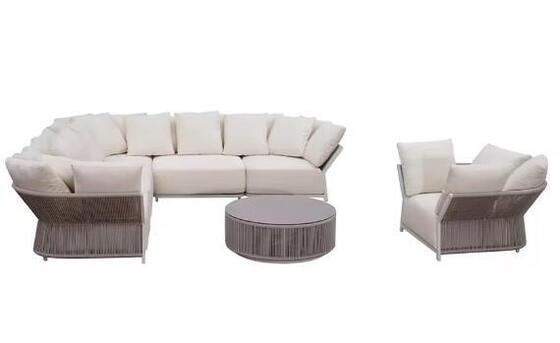 Hot Sale Outdoor Furniture Set with Eco-Friendly Materials and CE Certification for Gardens Courtyards and Villas