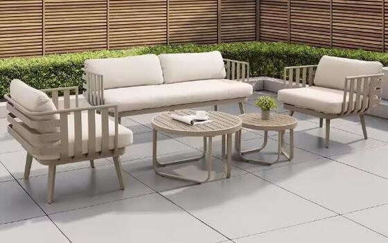 Hot Sale Outdoor sofa with aluminum Materials and rope Gardens Courtyards and Villas