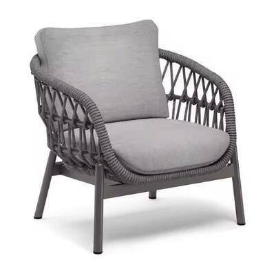 Hot Sale Outdoor Furniture Set 4 Pieces Weather Resistant UV Resistant Rope Durable Aluminum Frame Ideal for Gardens Courtyards Villas