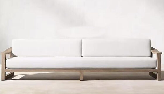 Waterproof Cushion Patio Sofa Set Relax Teak Wooden set