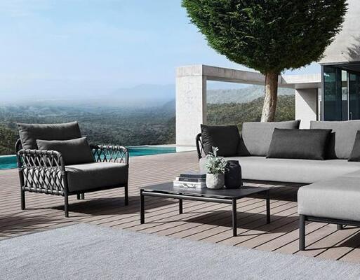 Garden Outdoor Furniture Rope Outdoor Patio Garden Armchair