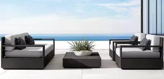 Modern Garden Sofa Aluminum Frame Outdoor Sofa for Balcony