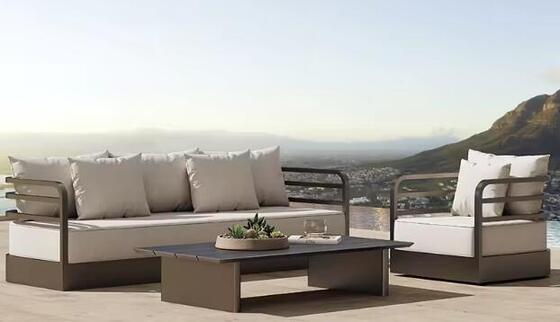 Garden Outdoor Furniture Patio Aluminum Frame Garden Sofa Set Patio Hotel Modernism Patio Metal Frame Chair Set