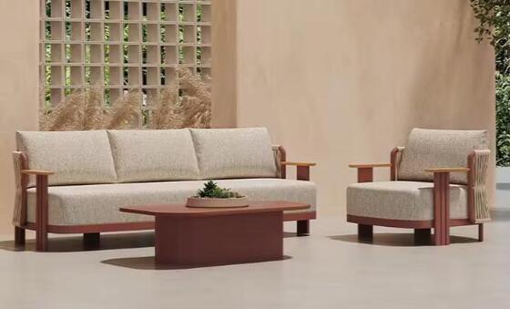 Modern Aluminum Outdoor Garden Sofa Set Waterproof Durable Patio Furniture for Apartment Park Hotel