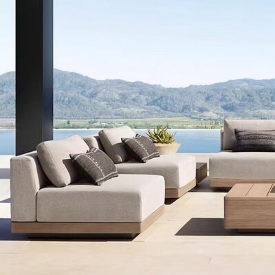 Luxury Outdoor Furniture Teak Sofa Set Teak Wood Furniture Sectional Patio Garden Sofa Set